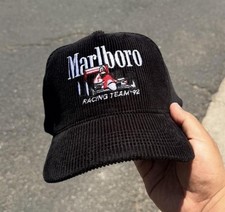 New Embroidered Marlboro Logo Corduroy SnapBack