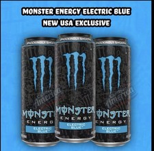 Monster Energy Electric Blue 1 x Cans - Brand New USA Blue Raspberry Flavour UK