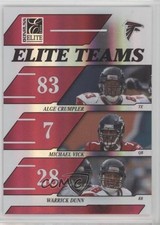 2006 Donruss Elite Teams Red /500 Alge Crumpler Michael Vick Warrick Dunn 0u06