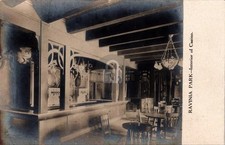 Highland Park IL Illinois Ravinia Park Casino Interior RPPC Foto Postal COPIA