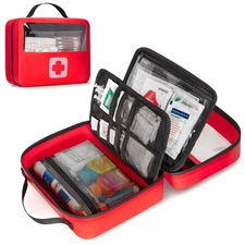 Waterproof Empty First Aid Bag with a Detachable Panel, Small Bag with Molle ...