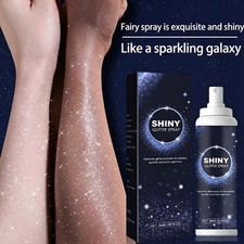 Glitter Spray,Long-Lasting Sparkle Effect Shiny Glitter Spray For Hair Body