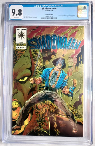 Shadowman #0 CGC 9.8 NM/Mint White Pages Valiant 1994 Armstrong App. Wraparound