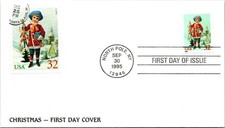 FDC 1995 SC #2181 Classic Cover Cachet - North Pole NY - Single - J27196