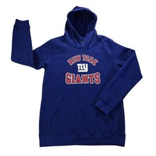 NFL New York Giants Youth XL Hoodie Blue Pullover Team Apparel NYG NWOT