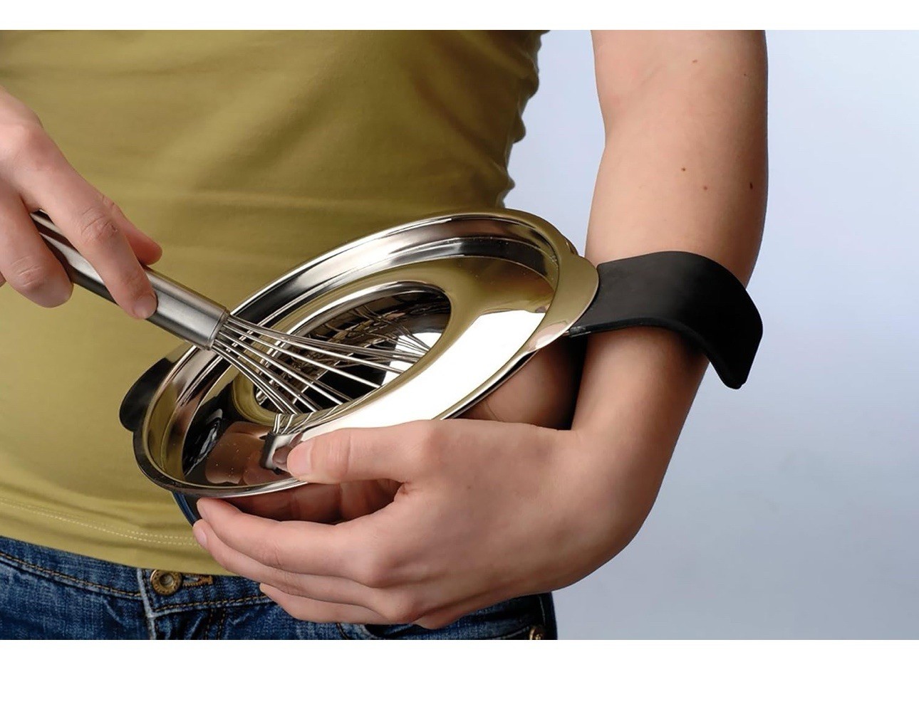 NWT BergHOFF Hotel Mirror-Finish Stainless Steel 4 Piece Batter Bowl Set Silver