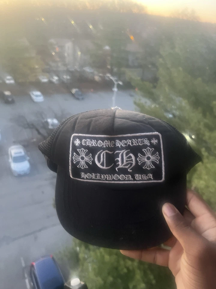 Chrome Hearts “CH” Hollywood Trucker Hat - Image 3 of 4