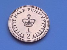 COIN PROOF HALF 1/2 PENCE 1984