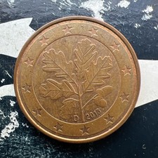 5- Euro Cent Coin Germany 2013 D G Circulated Coin Collectible Coin Circulated Coin