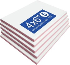 5 Pack Rubber Carving Block, 4" x 6" Easy Cut Lino Blocks, Soft Linoleum Bloc