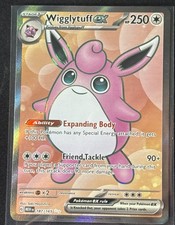Pokémon TCG Wigglytuff EX Holo Card 187/165 Scarlet & Violet 151 Ultra Rare on eBay