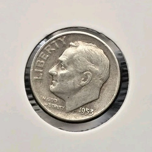 1953-D Roosevelt Dime 90% Silver US Mint Denver