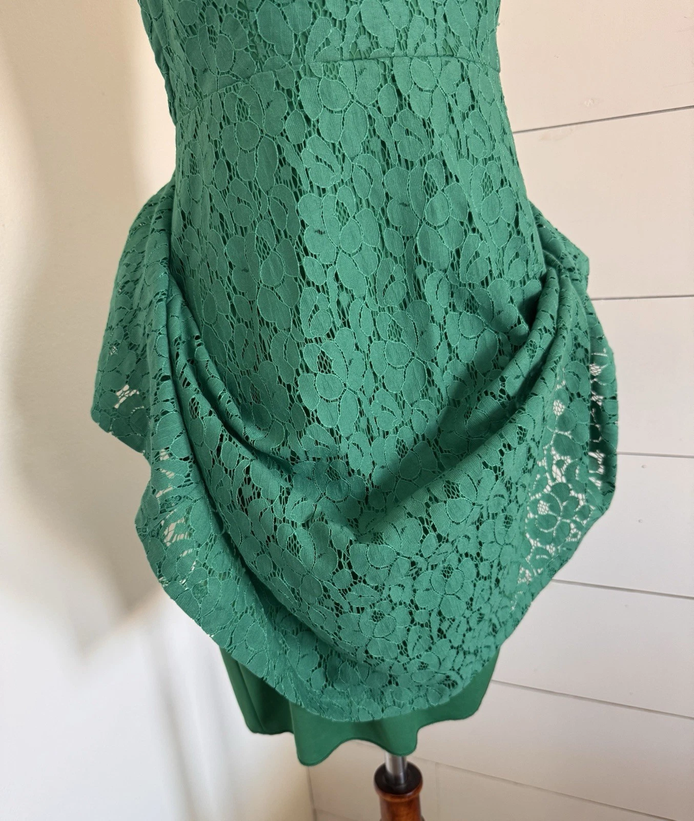 VETEMENTS Mini abito donna Enfocus Studio in pizzo verde taglia 4