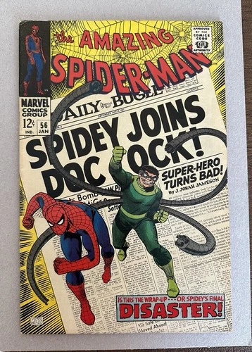The Amazing Spider-Man #56  VF/NM Unrestored - 1st Captain Stacy