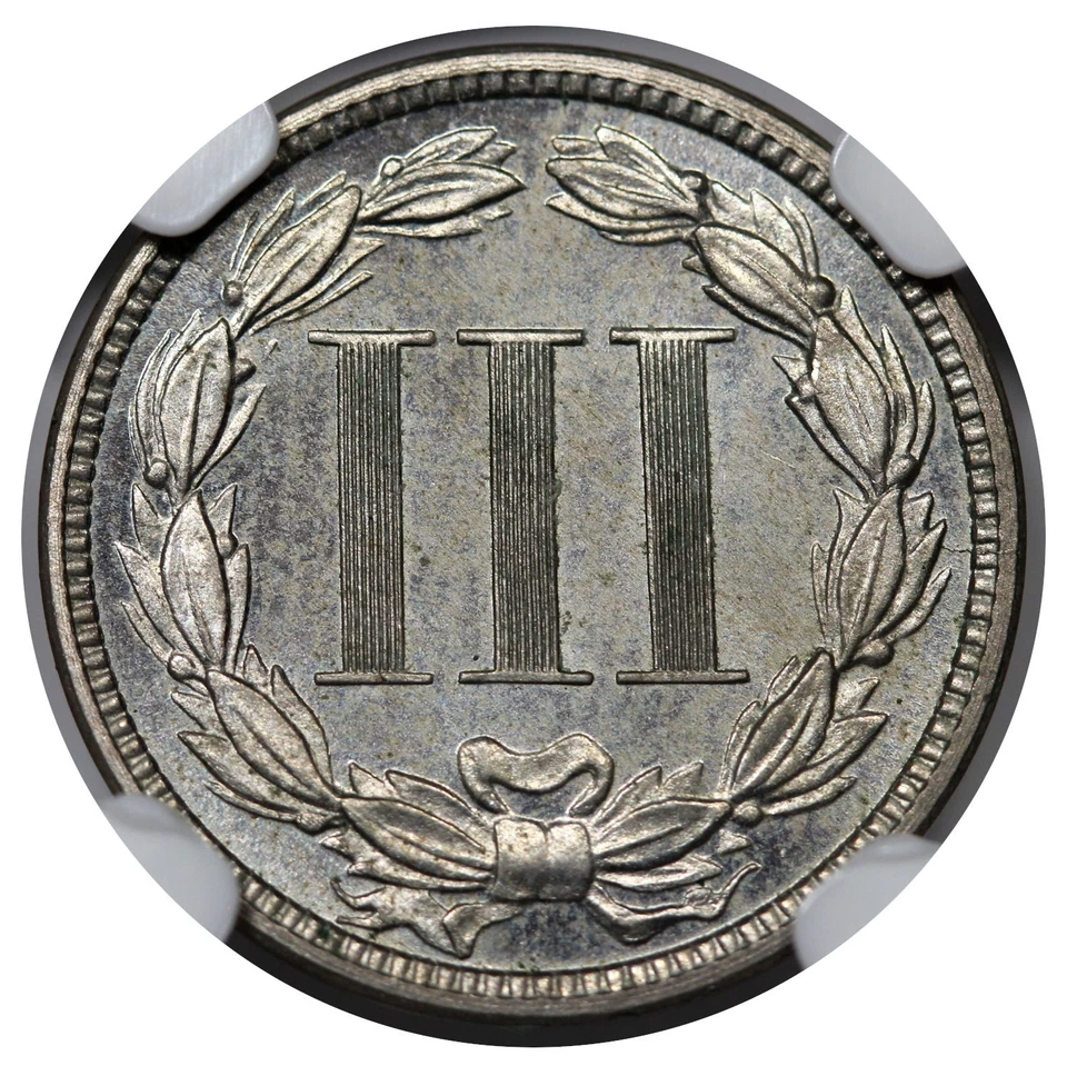 1883 3 Cent Nickel Proof, NGC PF64 - Image 2 of 4