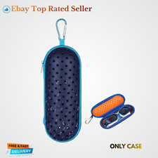Blue Portable EVA Swim Goggle Case for Swimming Goggles Travel Holder
