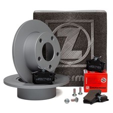 ZIMMERMANN Bremsscheiben Ø 245mm + Beläge für AUDI A6 C5 SUPERB PASSAT B5 hinten