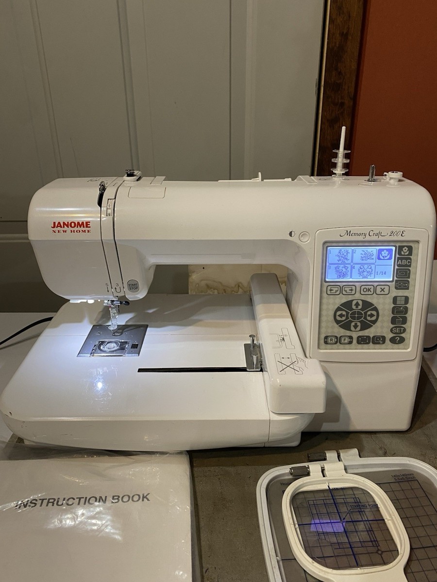 janome memory craft 200E Embroidery Machine | eBay