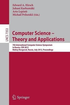 Computer Science -- Theory and Applications - 9783642306419