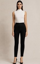 Dolce & Gabbana Jacquard Textured High-Waist Floral Embroidery Black Glam 40/8