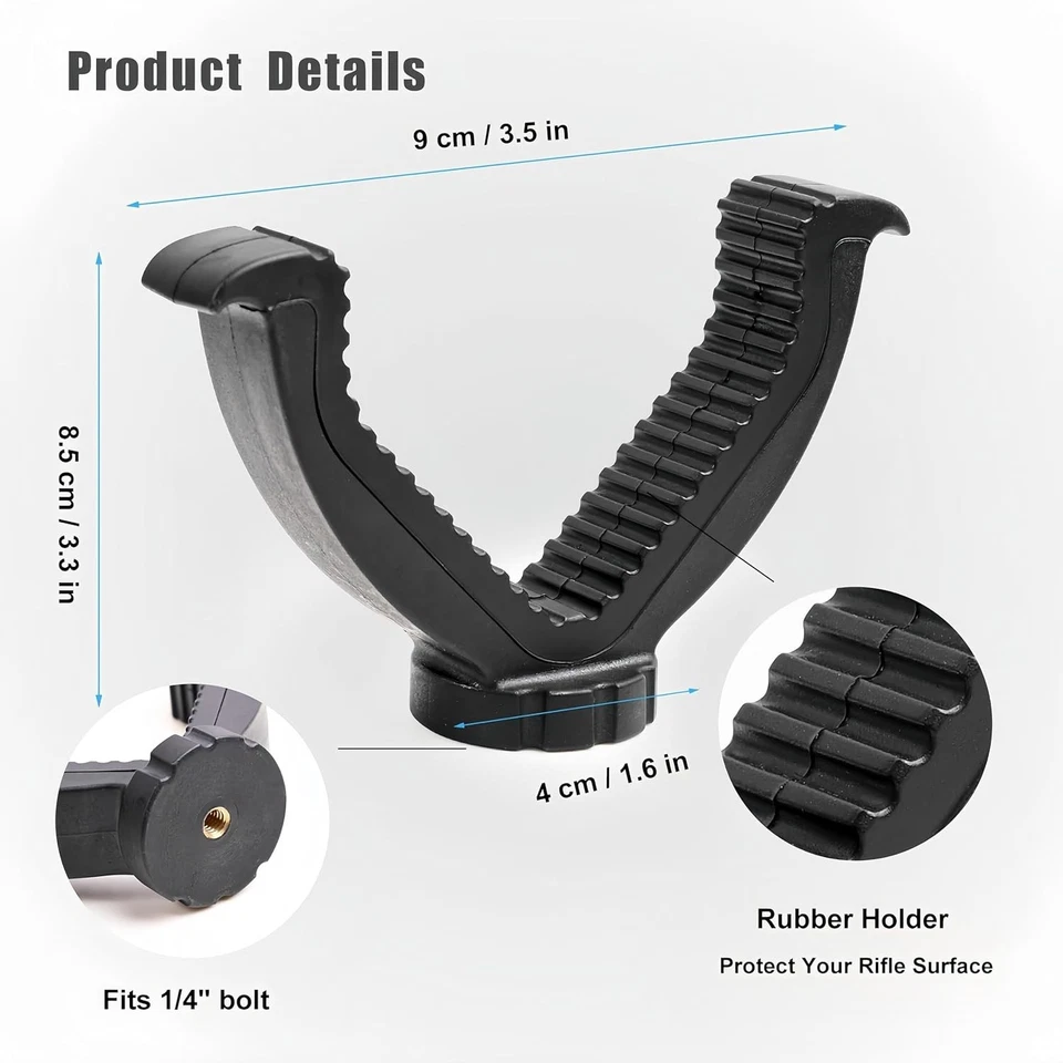 Adjustable lightweight rifle tripod for hunting, shooting, and outdoor use. - Image 4 of 4