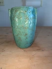 Vintage Rumrill Art Pottery 472 Green Vase Grecian Art Deco 1930s Red Wing