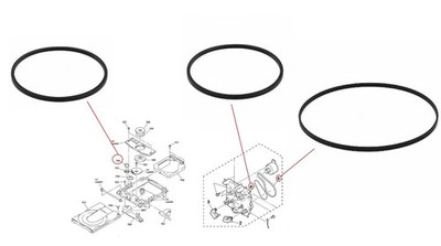 CD and Cassette Tape Deck Belt Kit For Sony Micro Hi-Fi Component System