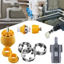 PVC Thread Maker Tool 1/2 Inch 3/4 Inch 1 Inch Pipe Threader Set for DIY Project