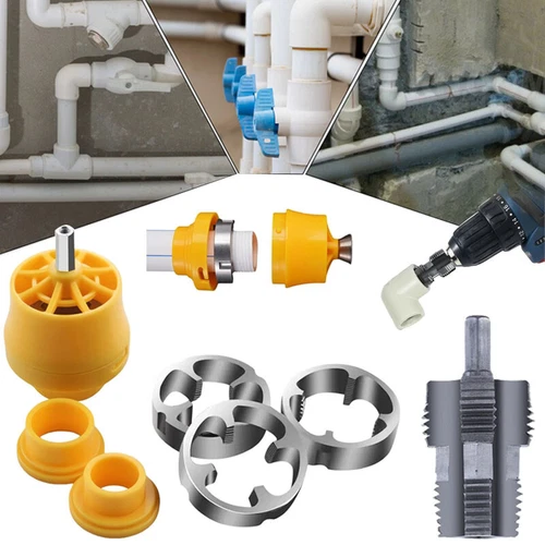 7Pcs PVC Thread Maker Tool NPT Die Set Pipe Round Threader 1/2" 3/4" 1" C88 - Picture 3 of 15