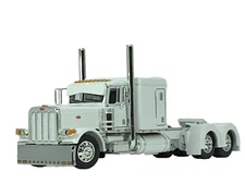 1/64 DCP WHITE PETERBILT 389 W/ 63" FLAT TOP SLEEPER