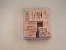 STAMPIN' UP "NEW" SET OF 6 STAMPS 2005 - LOVE YA BUNCHES