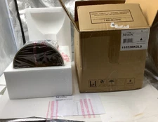 Maxim Lighting Cora 1-Light Pendant, 8.75", Black/Gold - 11022BKGLD