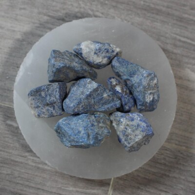 Lapislazuli - x3 Kristall Rohstück (unpoliert, Mineral, Edelstein, Heilung)