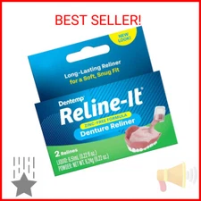 Dentemp Denture Reline Kit - Advanced Formula Reline It Denture Reliner