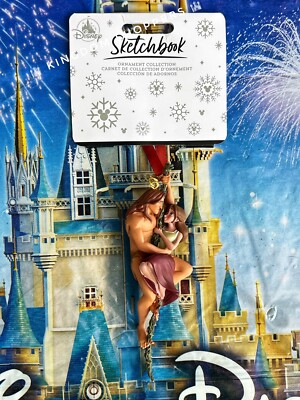2024 Disney Parks Tarzan Jane 25th Anniversary Sketchbook Christmas Ornament