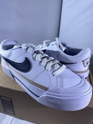 Size 8.5 - Nike Court Legacy Lift Low White Hemp W | eBay