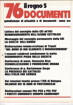 1976 03 01 - DAS KÖNIGREICH DOKUMENTE - 01 03 1976 - N.326 - NEUEINGLIEDERUNG DES AZIO