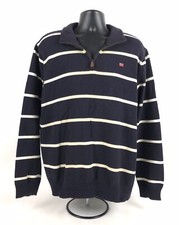 Ralph Lauren Polo mens XL black 1/4-zip pullover sweater American Flag