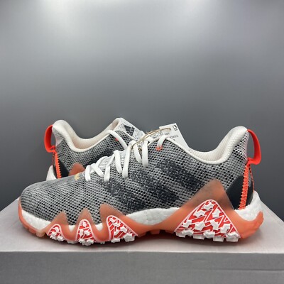 Adidas Codechaos 22 Grau Orange Spikeless Golfschuhe Turnschuhe UK 8 EU 42 NEU