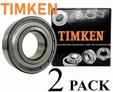 2 PACK New TIMKEN 6205-ZZ 25X52X15MM Double Metal Seal Bearings Free Shipping