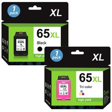 65XL Ink Cartridges for HP 65 Deskjet 2622 2652 2655 3722 ENVY 5030 5052 5055