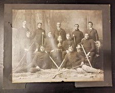 1903 Paris Hockey Club O.H.A Champions Cabinet Team Photo 15