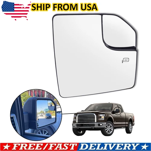 For 2015-2020 Ford F150 F-150  Pickup Right Passenger Side Mirror Glass Heated