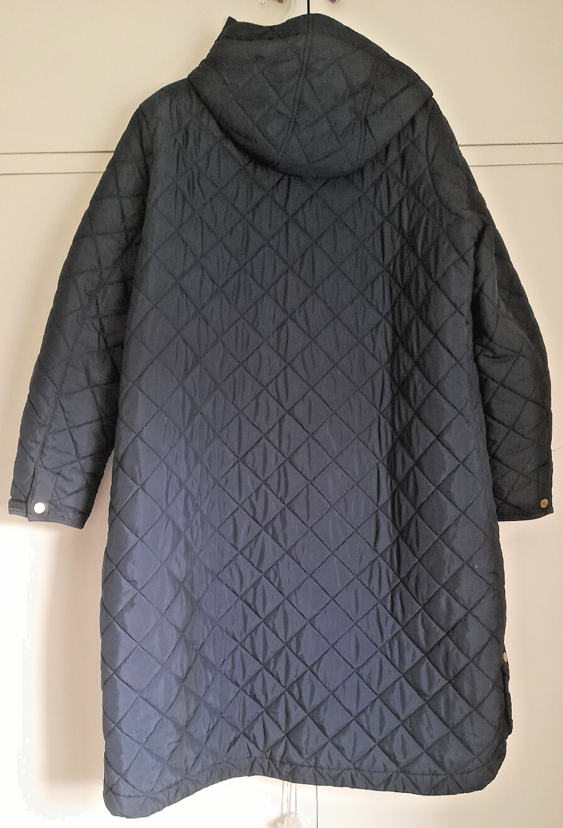 Joules Marine Navy Chatham Longline Quilted Coat Size 18 Maybe Fit