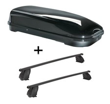 Dachbox VDPFL580L+Dachtr&auml;ger K1M f&uuml;r f&uuml;r Mercedes GLE Coup&eacute; C292 5T&uuml;rer ab 15