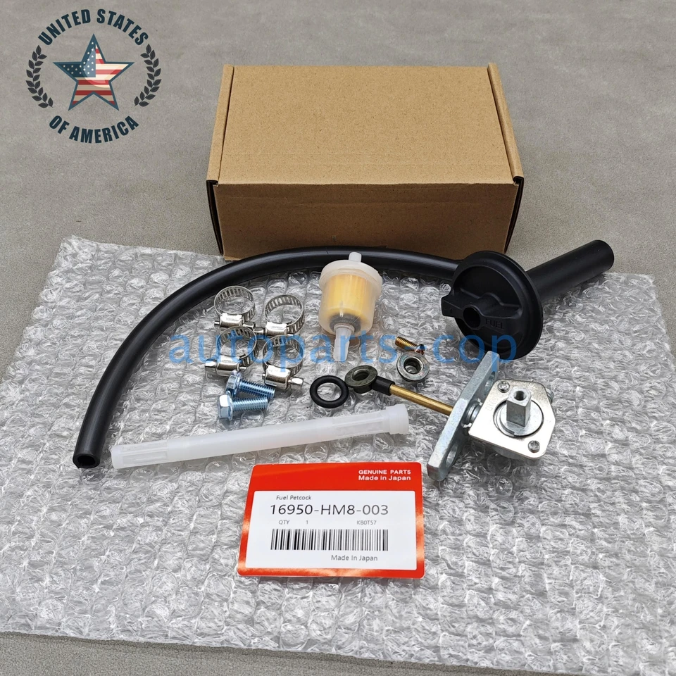 OEM Fuel Valve Petcock Shut Off Tank Switch Kit Fits For Honda Rancher 350 US - Imagem 3 de 4