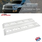 80" X 15" Aluminum Ramps 6000 LBS Truck Car Auto Trailer Ramps Hook end knife