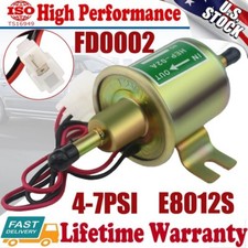 Gas Diesel Inline Low Pressure Electric Fuel Pump 12V 4-7psi E8012S FD0002 EP12S