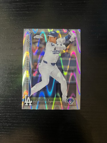 Shohei Ohtani 2025 Topps Chrome RayWave Refractor #1 Los Angeles Dodgers