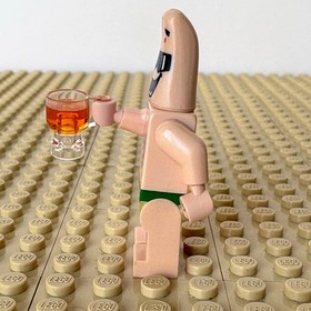 LEGO, SpongeBob:  Pink Lei Patrick, PINEAPPLE, bob037, 3818, PARTY, 2012, LUAU